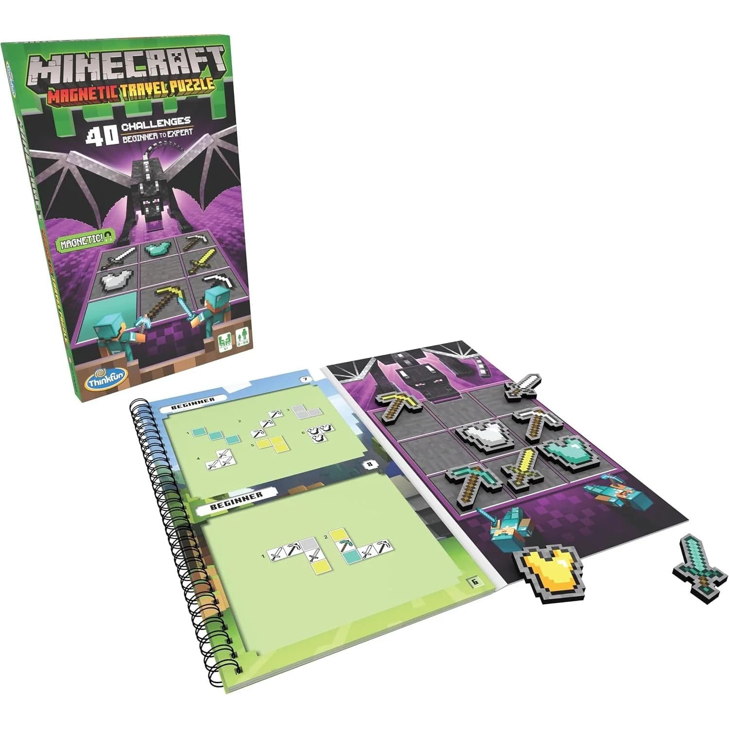ThinkFun Minecraft Magnetic Travel Puzzle (31521)