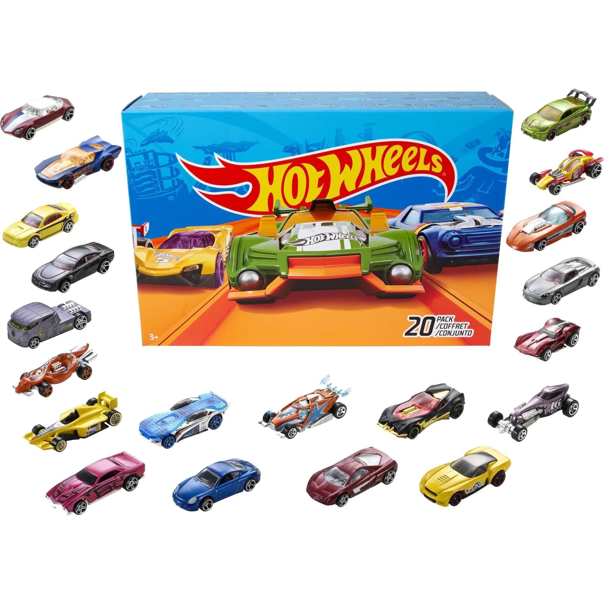علبة هدية Hot Wheels فيها 20 سيارة 1:64 (H7045)