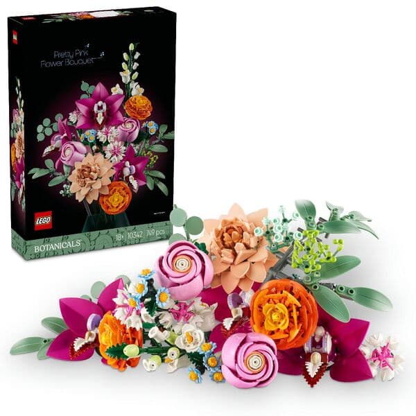 LEGO LEGO Botanicals Pretty Pink Flower Bouquet - Jeux de construction image 2